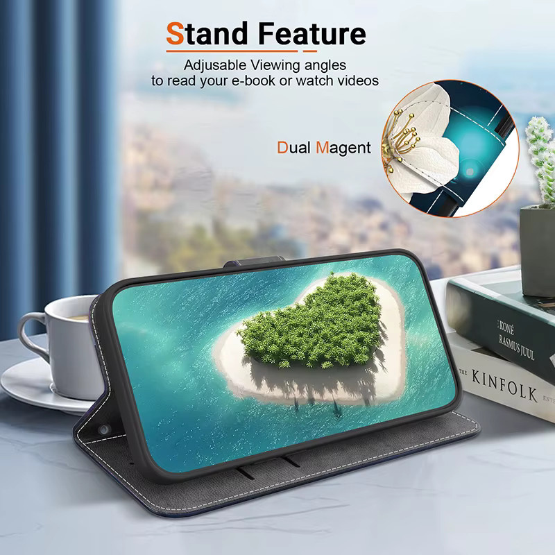 Stand Flip Wallet Case Leder-Schutzhülle für Xiaomi Redmi 9i 9A 9T 6 6A 7 Y3 7A 8 8A 9 POWER 9 Prime - Bild 5