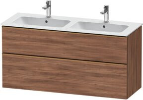 Duravit Waschtischunterschrank D-Neo in Nussbaum Natur, Braun, B: 128 cm, T: 46,2 cm, H: 62,5 cm - Bild 1