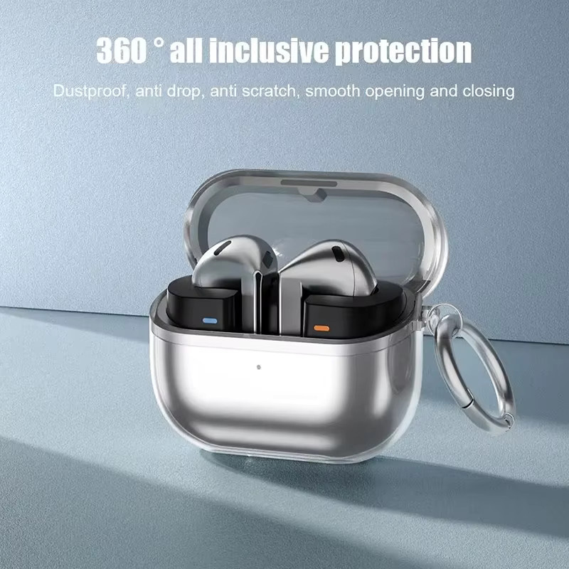 Samsung Galaxy Buds 3 Pro Schutzhülle in Transparent mit Reinigungsset, weiche und kratzfeste Silikonhülle - Bild 2