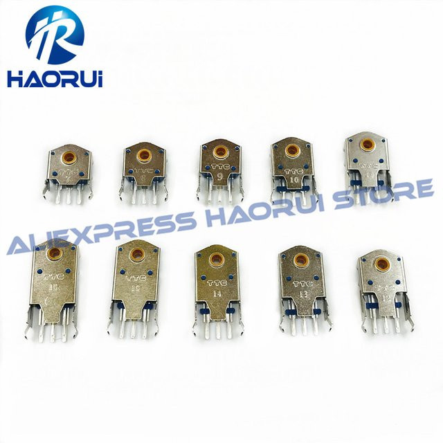 10 Stück TTC Goldene Rad Drehgeber staubdicht für PC Maus mit 76 Millionen Grids - Bild 1