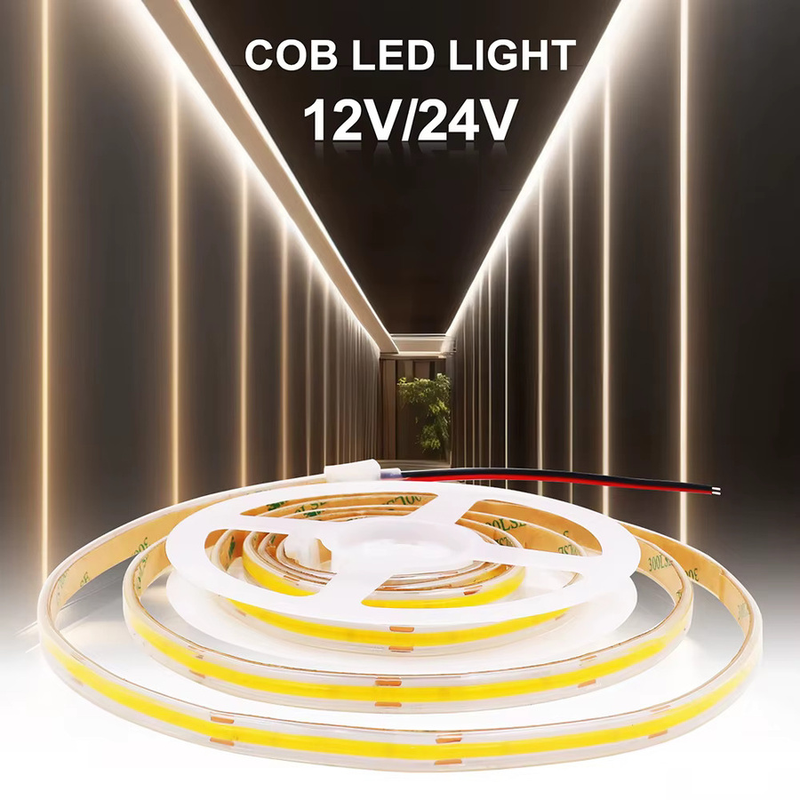 HAGAHA COB LED Streifen Licht Warmweiß Wasserdicht Flexibles Silikon Band mit 480LED/m - Bild 3