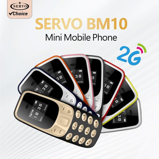 SERVO BM10 Mini-Handy in Pink mit 2 SIM-Karten, Bluetooth-Kopfhörer-Unterstützung und Sprachaufzeichnungsfunktion - Bild 1