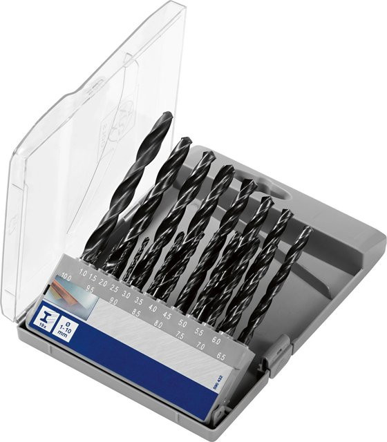 LUX-TOOLS Metallbohrer-Set 19-teilig aus Stahl in Silber - Bild 1