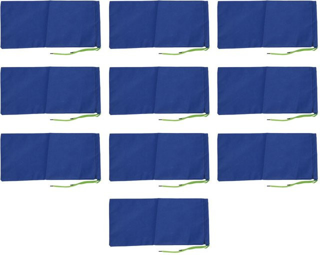 10 Stück GoolRC Wasseraktivierte Flutschutzbarrieren mit Kordelzug in Blau aus Polyester als Hochwasserschutz für Tor, Garage oder Keller - Bild 1