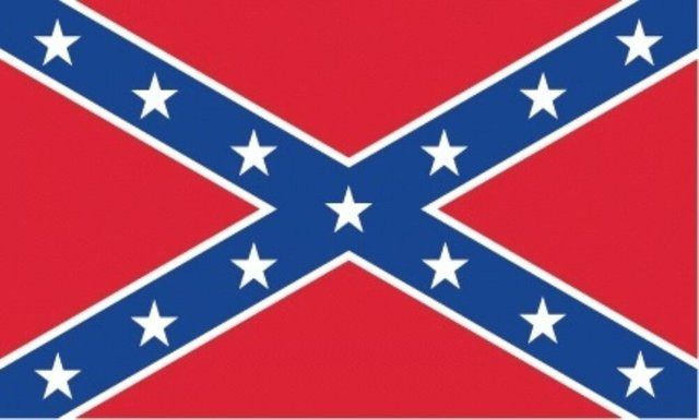 XXL Flagge Südstaaten von Trends4cents in Rot, Blau und Weiß mit 3 Ösen, B x H: 250 x 150 cm - Bild 1