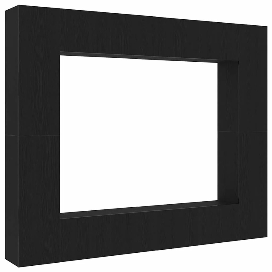 vidaXL TV-Schrank-Set 8-teilig modern Schwarz aus Holzwerkstoff B/T/H: 221 x 30 x 180 cm - Bild 1