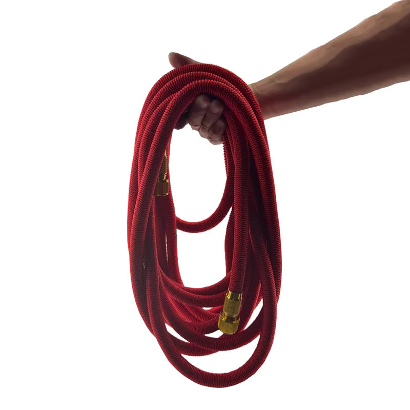 Erweiterbarer Hochdruck-Magic-Schlauch mit Multifunktionsspritzpistole in Rot für die Gartenbewässerung - Bild 5