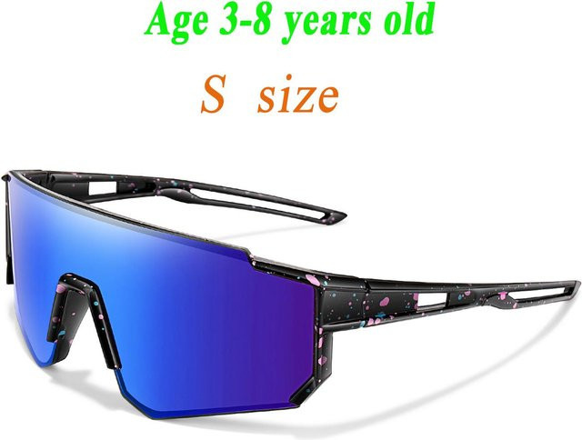 Sonnenbrille Kinder, Baseball, rimless, blue, Unisex - Bild 1