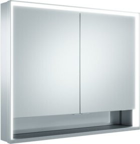 Keuco Royal Lumos Spanplattenschraube für 2-türige kurze Türen, Silber eloxiert, B/H/T: 90 x 73 x 13 cm - Bild 1