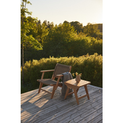 Cinas Loungestuhl Eya aus Teakholz in Braun, B/H/T: 68 x 82 x 68 cm - Bild 2