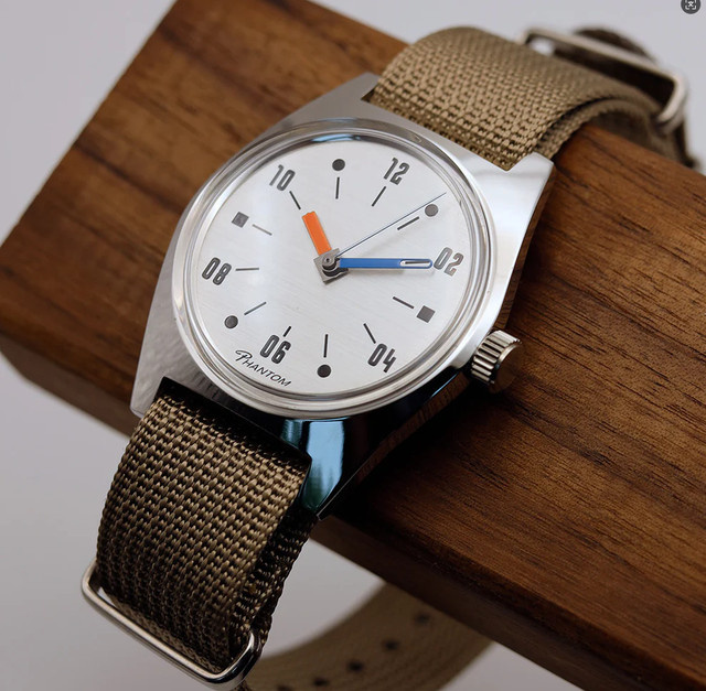 PHANTOM Armbanduhr, Handaufzug, Edelstahl, 36 mm, Herren - Bild 1