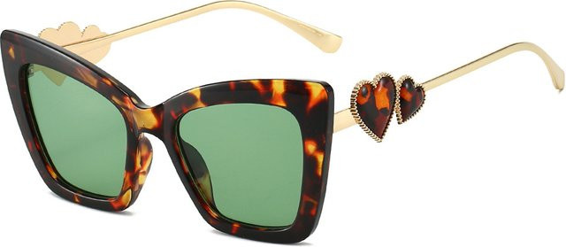 Sonnenbrille Cat Eye, Vollrand, Kunststoff, braun, Damen - Bild 1