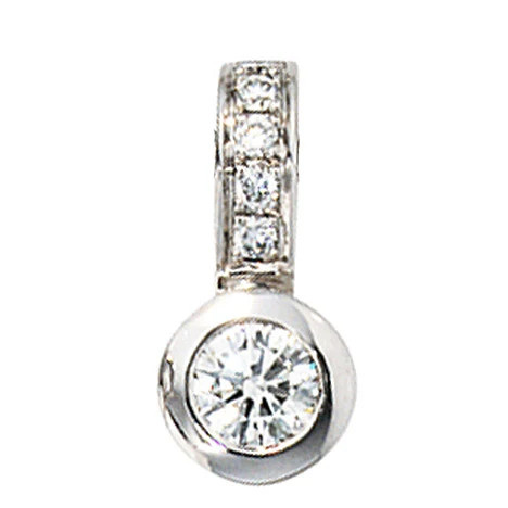 Colfem Anhänger 585 Weißgold, 6 Diamanten Brillanten, Unisex - Bild 1