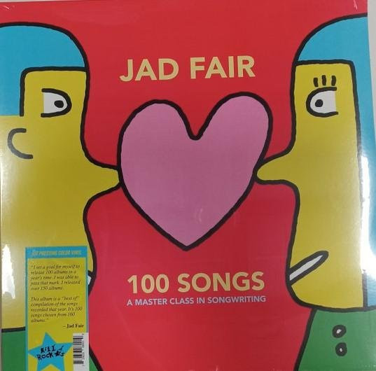 Jad Fair - 100 Songs LP Vinyl - Kill Rock Stars - Pink - US Rock 2024 - Bild 1