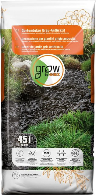 GROW by OBI Hackschnitzel aus Holz in Grau-Anthrazit, 45 l - Bild 1