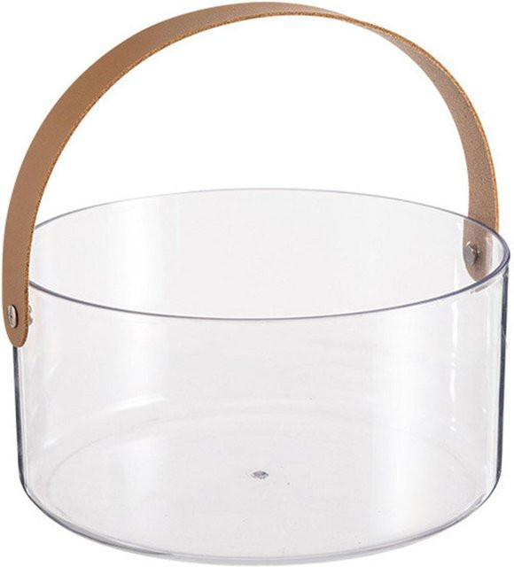 Tragbarer Obstkorb OutsideWorld als klare Obstservierschale aus Kunststoff mit Griff in Transparent - Bild 1