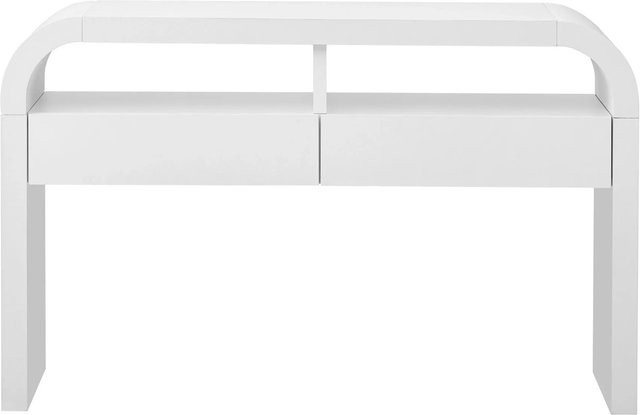 okwish Konsolentisch mit Schubladen in Weiß für Flur und Wohnzimmer, B/T/H: 120 x 35,5 x 76,5 cm - Bild 1