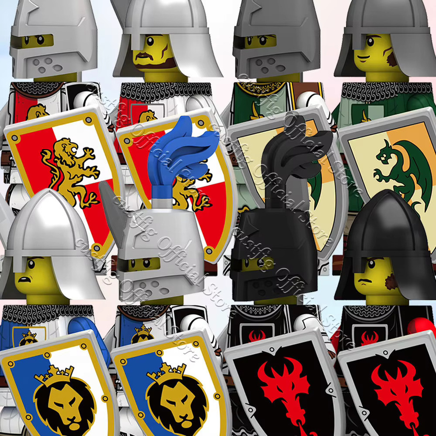 MOC Mittelalterliche Griechische Spartanische Krieger-Soldatenfigur, Baustein, Ritter, ab 3 Jahre - Bild 2