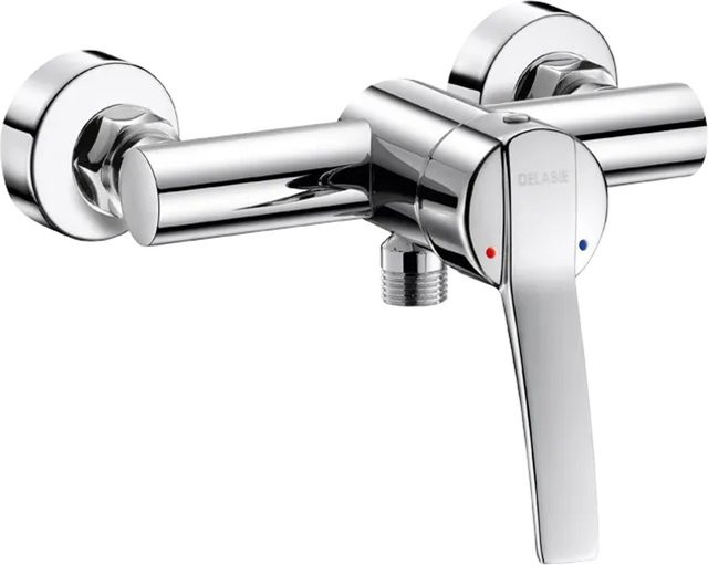 Delabie Brauseeinhebelmischer Securitouch in Chrom, Wandmontage, mit Safety-Stop und Wassersparfunktion - Bild 1