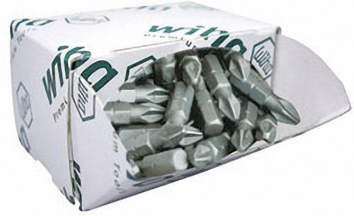 Wiha Kreuzschlitz-Bits PH1 aus Chrom-Vanadium Stahl in Silber, 50er Packung - Bild 1