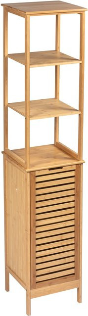 Hochschrank Bambus von viva domo in Natur und Braun für Bad, Küche oder Flur - Bild 1