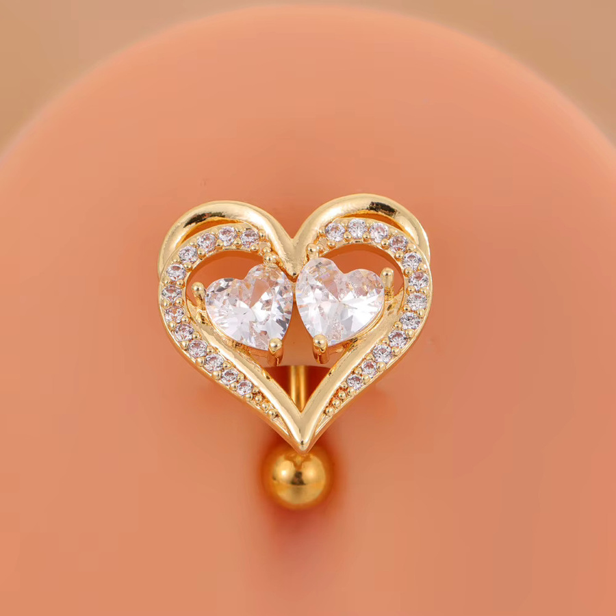 NORDVEST Bauchnabelring, Gold, Zirkonia, Damen - Bild 3