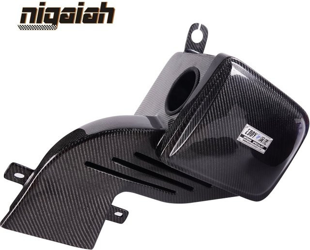 EDDY Ansaugsystem mit Lufteinlassrohr und Kohlefaser Luftfilter Box für Mazda Axela Enclave Next Gen 1.5L/2.0L 2020-2023 in Schwarz - Bild 1
