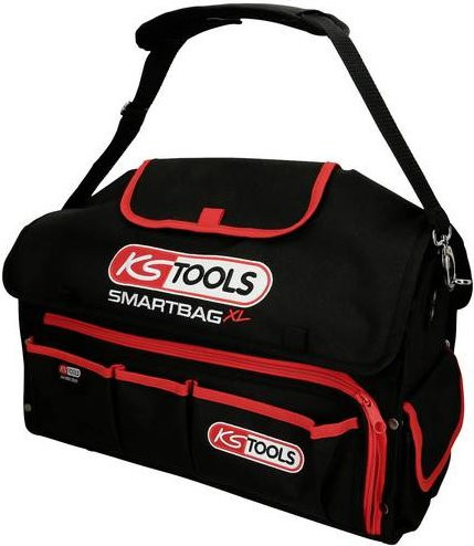 KS Tools SMARTBAG Universal-Werkzeugtasche XL unbestückt, Schwarz-Rot, B: 52,0 cm, T: 25,0 cm, H: 34,0 cm - Bild 1