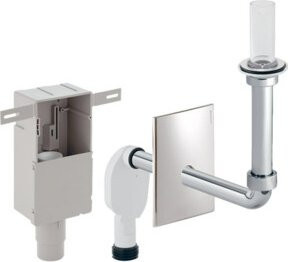 Geberit UP-Geruchsverschluss d 50/56mm mit WEK und FBS in Weiß, horizontal - Bild 1