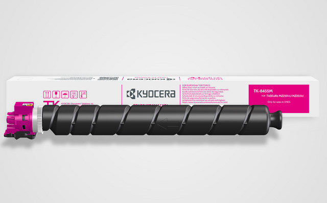 Kyocera Toner TK-8455M Magenta für Laserdrucker mit ca. 12.000 Seiten Reichweite - Bild 1