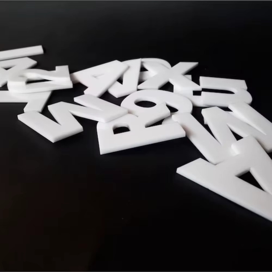 CIFBUY 3D Acryl Toilettenschild selbstklebend für Restaurant und Hotel in Schwarz oder Weiß - Bild 1