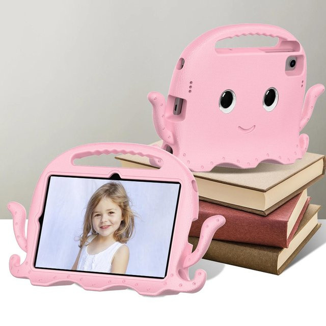 Rosa EVA Kinderhülle mit Tintenfisch-Cartoon für Samsung Galaxy Tab S6 Lite 10.4 SM-P610 P613 P620 - Bild 1