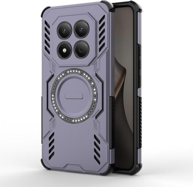 ELVEV Stoßfeste Magnetische Hülle für Xiaomi POCO M8 Pro 5G aus PC und TPU mit Wärmeableitung - Bild 1