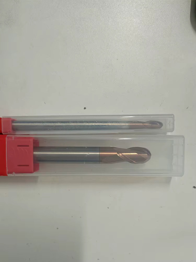 KCUTEER Kugelkopffräser aus Wolframkarbid für CNC, 2-schneidig, Farbe: Silber - Bild 4