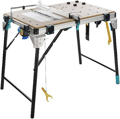 Wolfcraft MASTER cut 2600 Maschinentisch in Schwarz und Silber - Bild 1