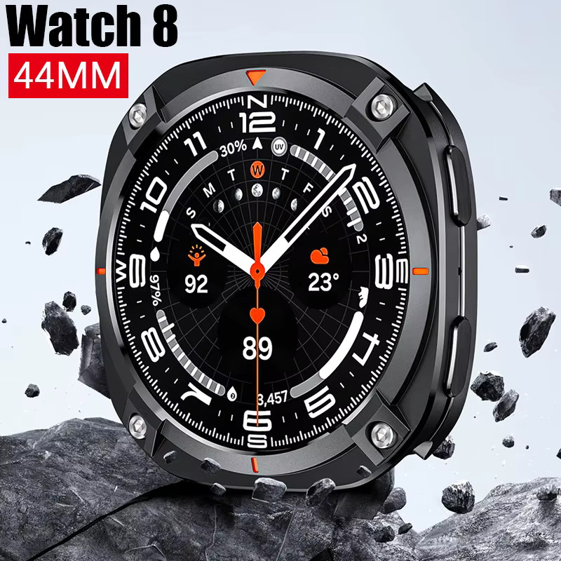 FancyWrist Schutzhülle Armor Metallgehäuse für Samsung Galaxy Watch 8 44mm, Schwarz, Unisex - Bild 3