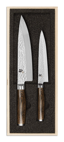 KAI TM Shun Premier Kochmesser und Universalmesser Set in Braun - Bild 1