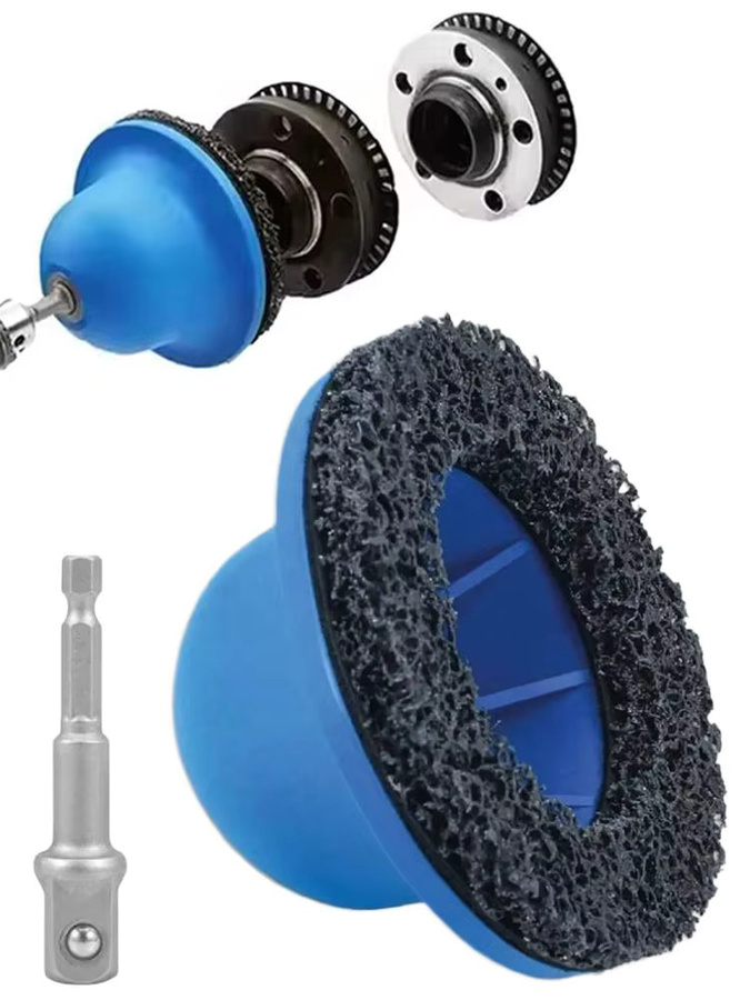 Kabelloser Radnabenschleifer mit 150 mm Rostschleifscheibe zum Polieren und Entfernen von Rost - Bild 6
