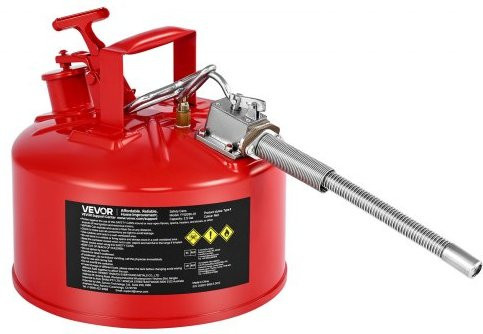 VEVOR Sicherheitskanister Typ II für brennbare Stoffe, 9,5 l, Rot - Bild 1