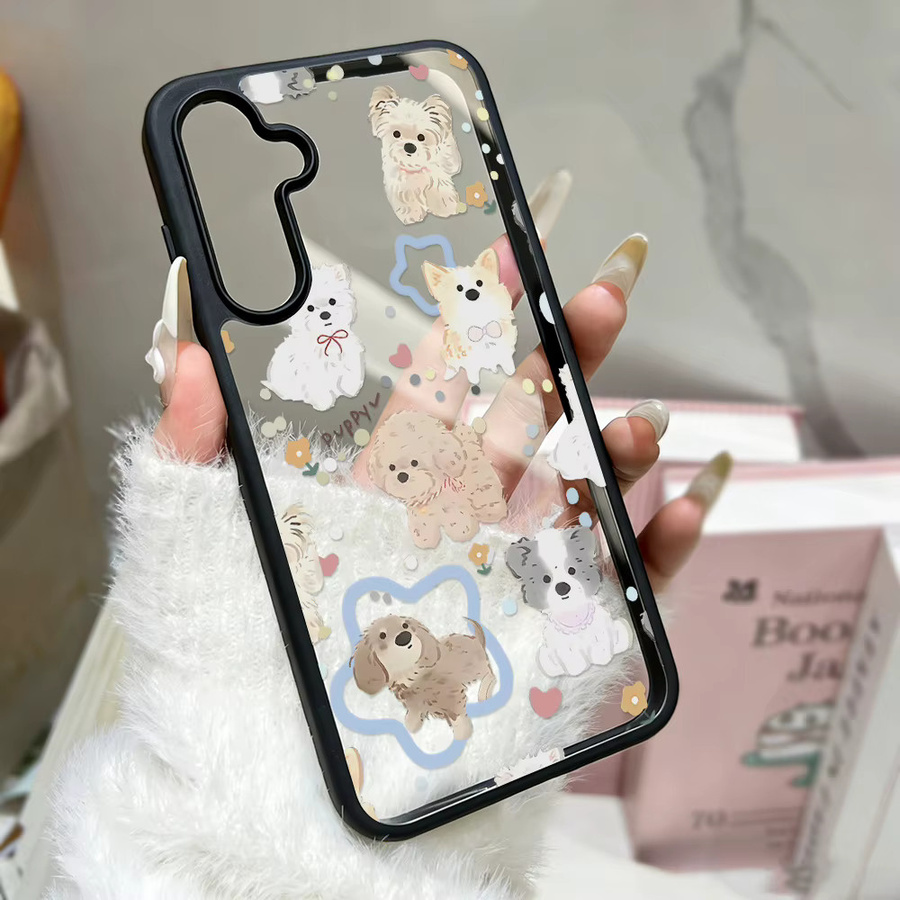 Samsung Galaxy Handyhülle mit niedlichem Welpenmuster aus Acryl als Stoßfänger-Schutz für verschiedene Modelle wie S26 Ultra, S25 Ultra, S24, S23, A56, A55, A26, A25, A07, A16, A57 und A37 - Bild 6