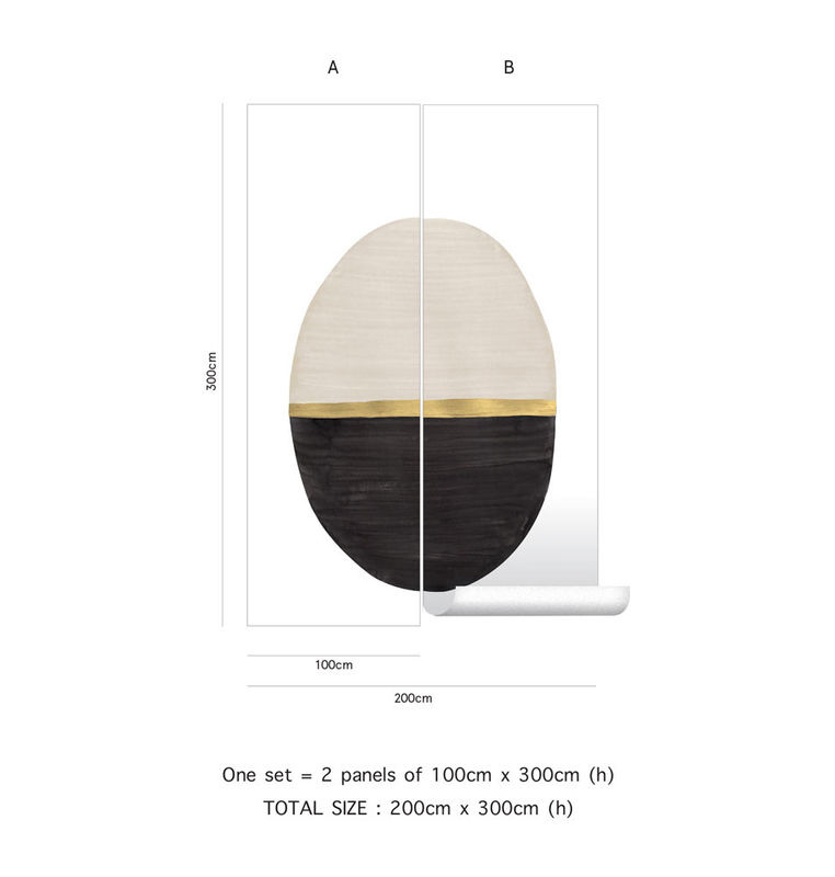Tenue de Ville Wandbild Totem Abstract Modern in Ivory und Multicolour - Bild 3