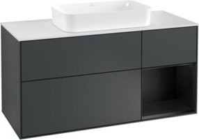 V&B Waschtischunterschrank Finion in matt blau lackiert, Breite: 120 cm, Tiefe: 50,1 cm, Höhe: 50,1 cm - Bild 1