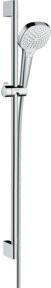 Hansgrohe Croma Brausestange in Weiß und Chrom, Höhe: 95,9 cm - Bild 1