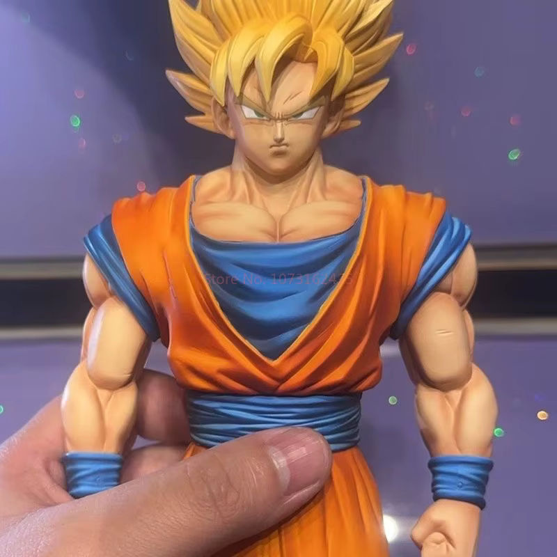 Bandai Dragon Ball Z Super Saiyajin 1 2 Anime Figur Kakarott Actionfigur, mehrfarbig, Höhe: 32 cm - Bild 6