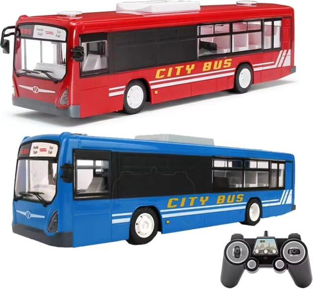 Doppel e Stadtbus RC Bus Fahrzeug mit LED Licht und Ton simulation - Bild 1