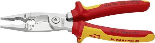 Knipex Elektro-Installationszange VDE isoliert mit Mehrkomponenten-Hüllen, rot, 200 mm - Bild 1