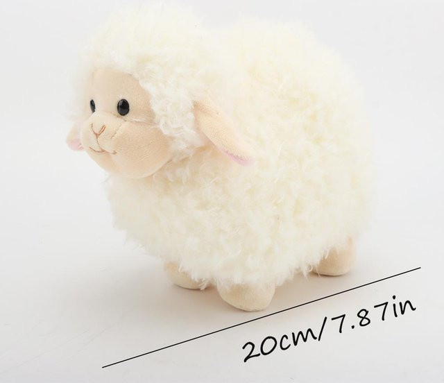 Yiran toy Lamm Alpaka Plüschtier, Kuscheltier, Weiß, ab 3 Jahre - Bild 1