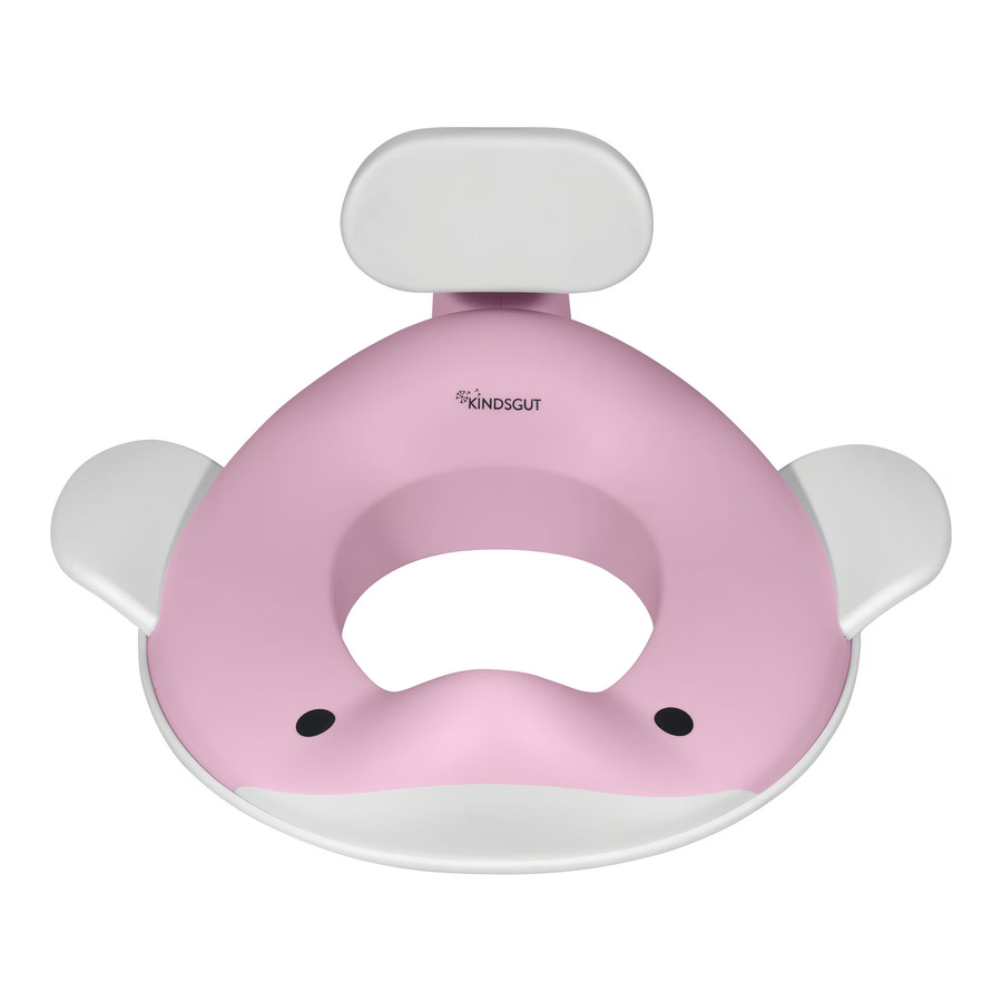 Kindsgut Toilettensitz Wal in Pink mit rutschfester Oberfläche und Universalpassform, B/T/H: 40 x 38 x 22 cm - Bild 1