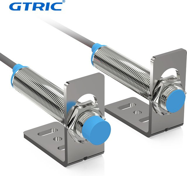 GTRIC LJ08/12/18 Induktiver Näherungssensor mit 1,2 m Kabel für Metalldetektion, NPN/PNP NO NC, 24 VDC 220 VAC - Bild 1