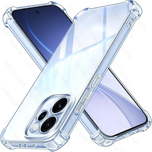 Transparente Kristall-Silikon-Schutzhülle für Oppo Reno15 FS und Reno 15 Pro Max, stoßfeste Airbag-Hülle in Transparent - Bild 1